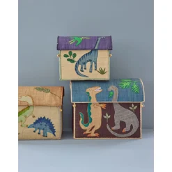 Rice Oppbevaringshus, Dinosaurmotiv (sett med 3),