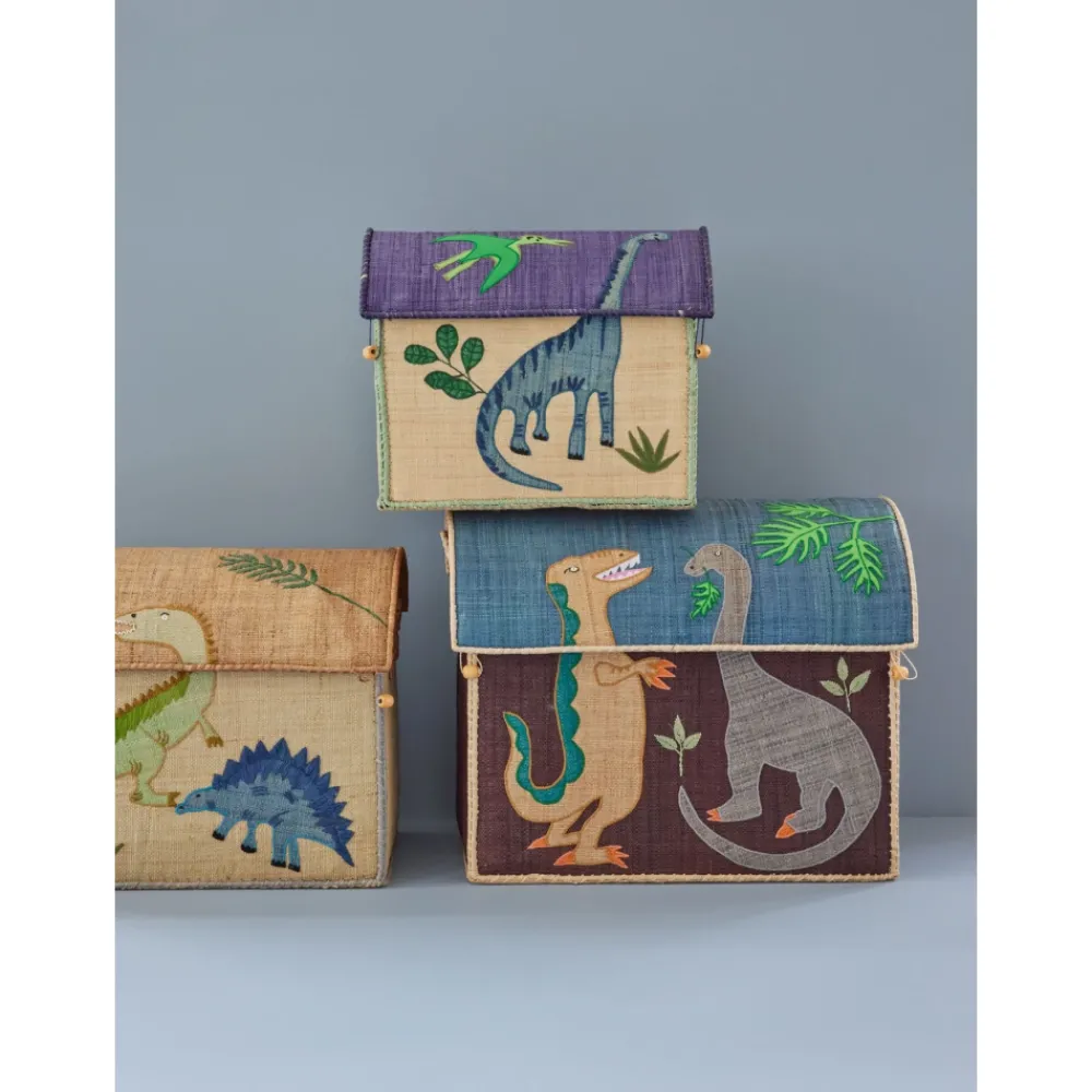 Rice Oppbevaringshus, Dinosaurmotiv (sett med 3),