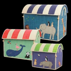 Rice Oppbevaringshus, Dyremotiv (sett med 3), New