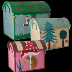 Rice Oppbevaringshus, Skogmotiv (sett med 3),