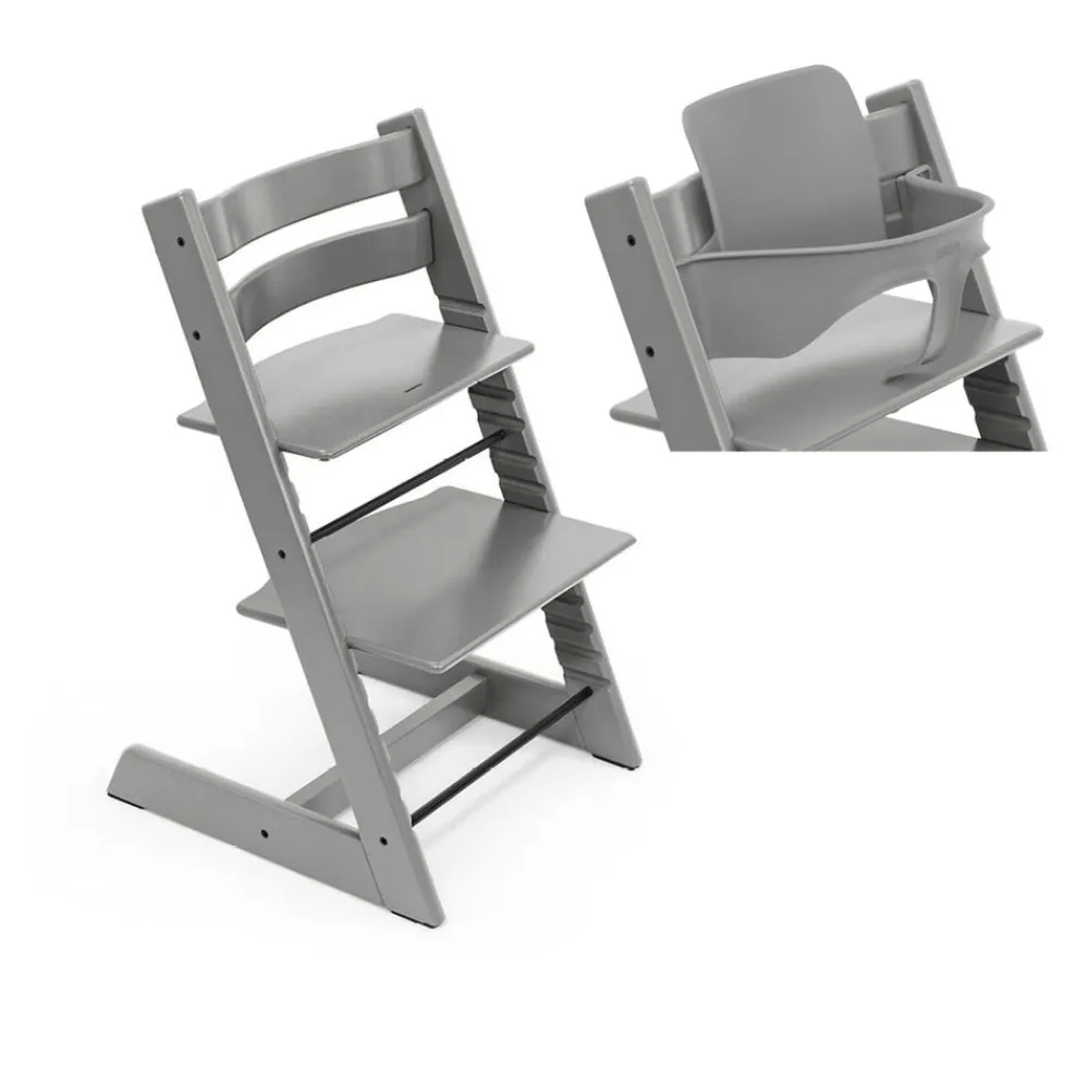 Stokke Pakketilbud, Tripp-Trapp, , Stol + Baby Set, Storm Grey New