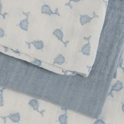 Pippi Gassklut Muslin 3pk, Ashley Blue Hot