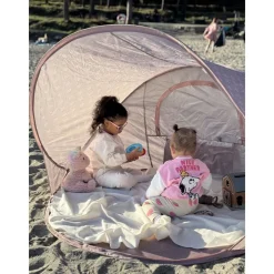 Pop-Up UV Telt, Sandy, XL, Palm Trees Pink, UV50+ Clearance