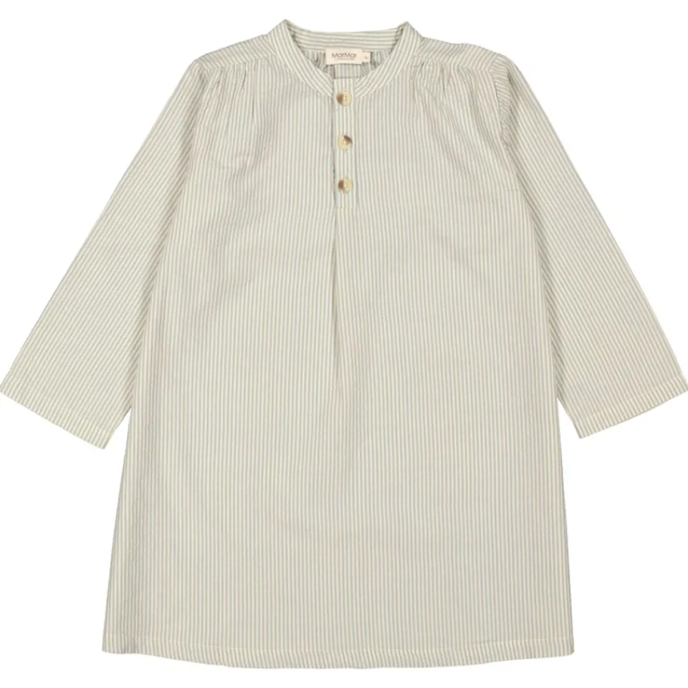 Marmar Pysjamas Kjole, , Blue Stone Stripe Discount