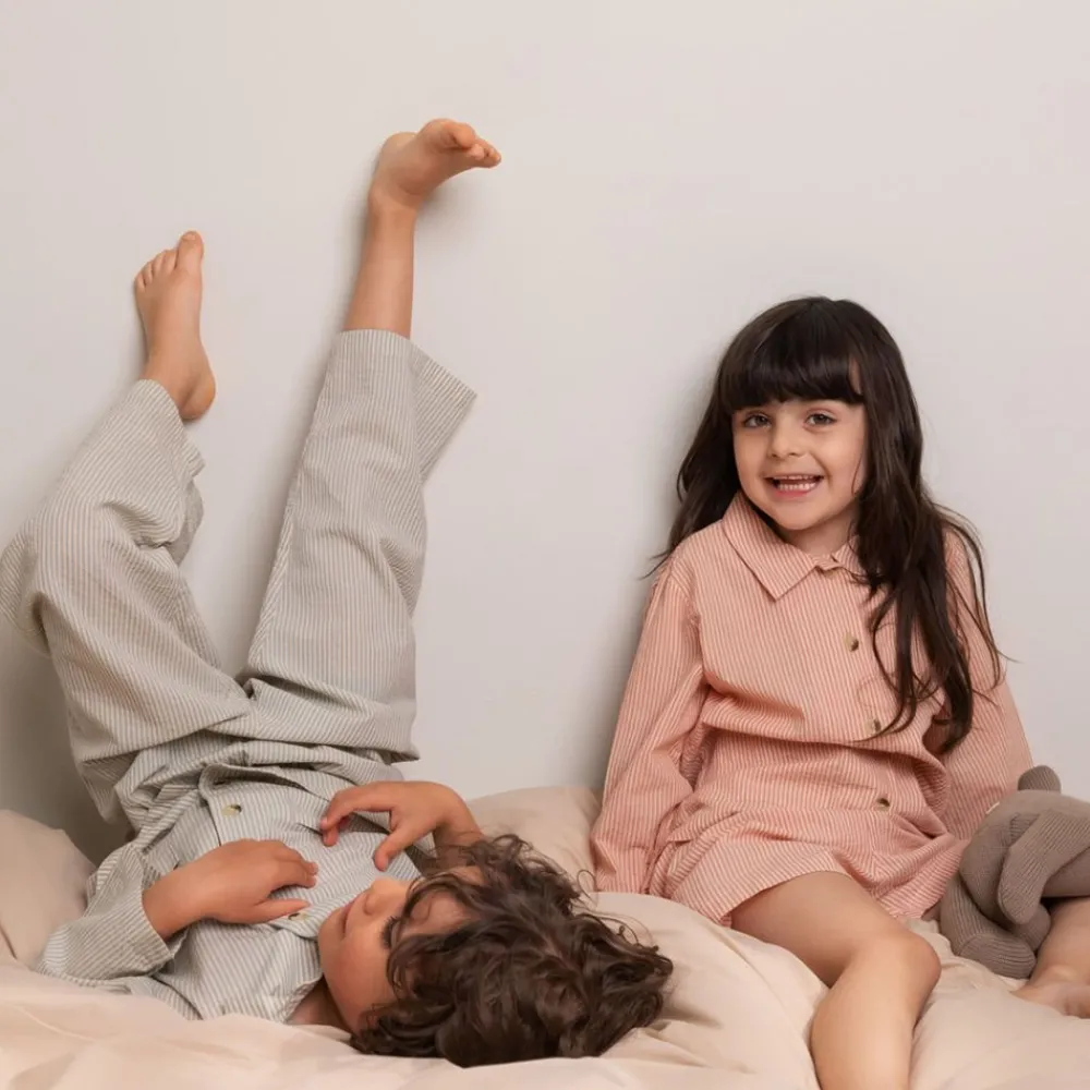 Marmar Pysjamas sett, , Blue Stone Stripe Discount