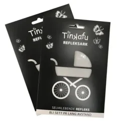 Tinkafu Refleks Klistremerkerark Til Barnevogn, , Grå Outlet