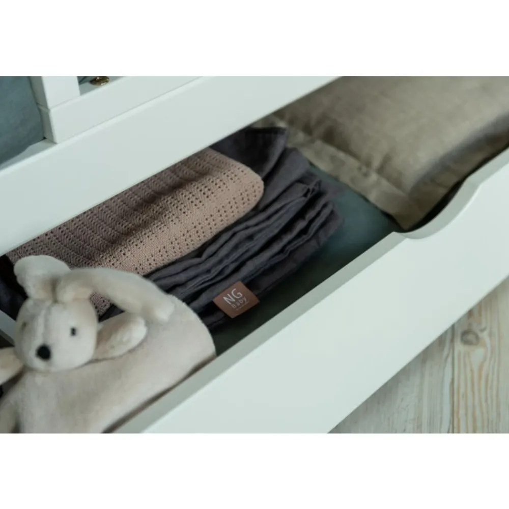 Sengeboks, Troll, 70x140 cm, Hvit Hot