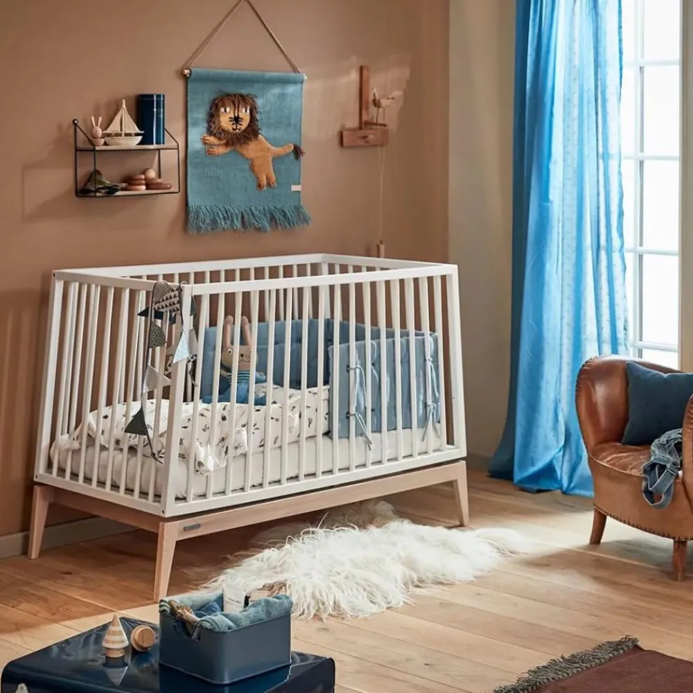 Leander Sengesett Baby, , Forrest, Dusty Blue, 70x100 cm Online