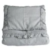 Sengesett, NG Baby, Lin Ruffle, Light Grey, 80x100/35x40cm Hot