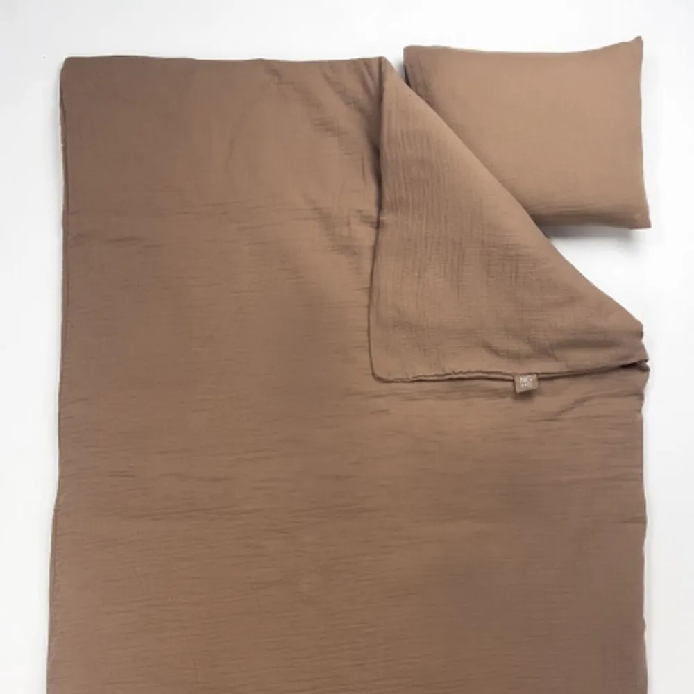 Sengesett, NG Baby, Muslin, 80*100 35*40cm, Brown Best