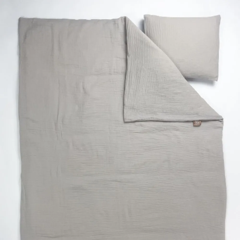 Sengesett, NG Baby, Muslin, Greige, 80x100/35x40 Best