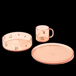 Liewood Servicesett, , Siva, Peach / Sea shell New