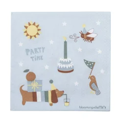 Bloomingville Servietter, MINI, Charlie, Blå Best