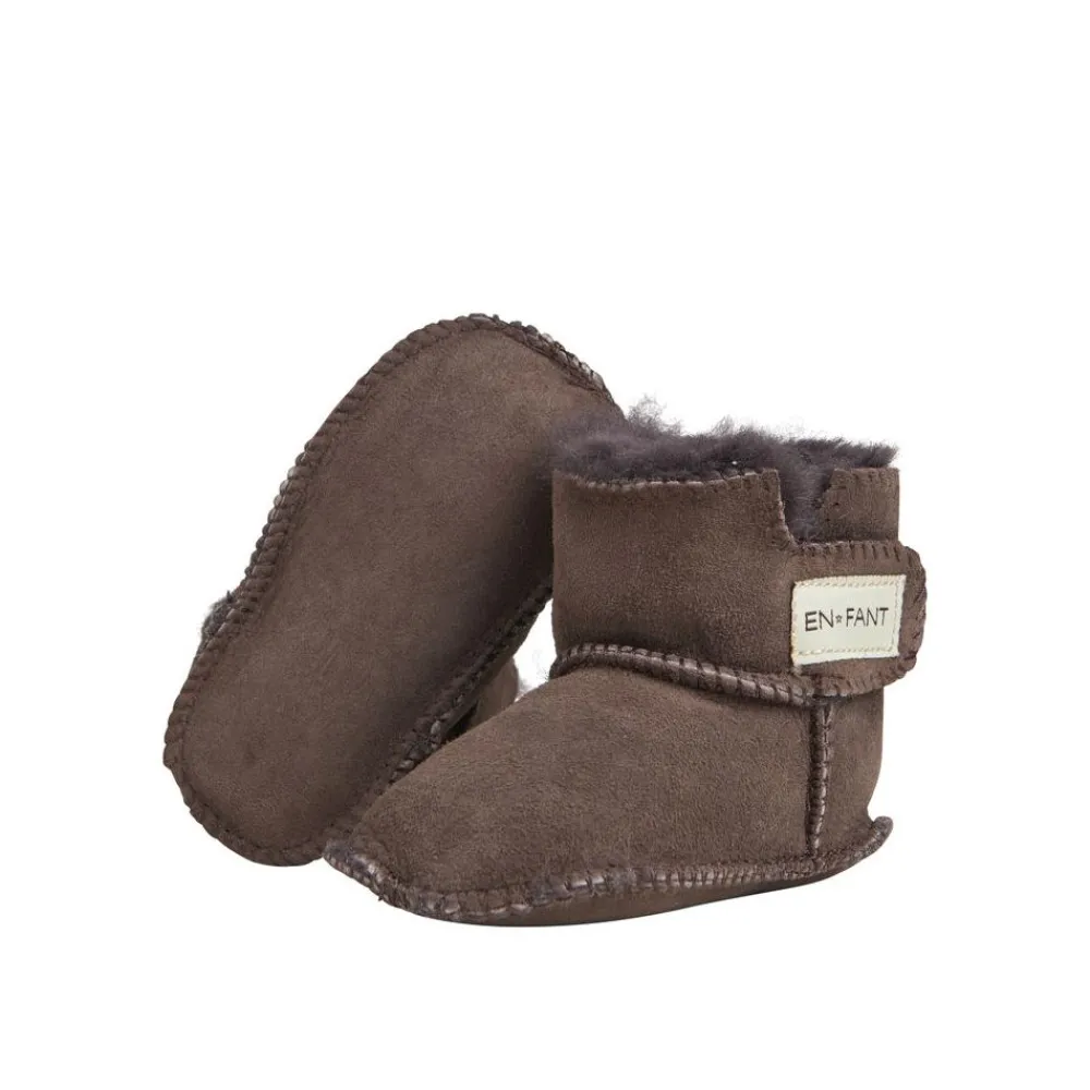 Sheepskin Bootee, En Fant, Brown Best