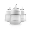 Silikontåteflaske (myk), Nanobébé, Flexy, Hvit 270 ml, 3pk Best