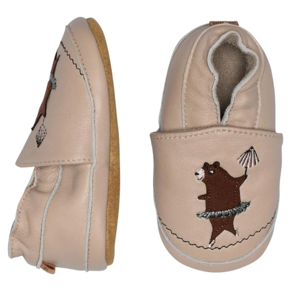 Mp Skinntøfler, , Dancing Bear, Oxford Tan New
