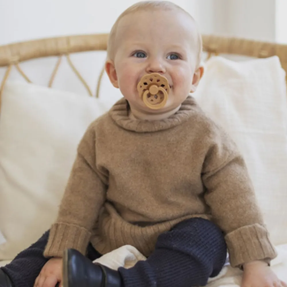 Bibs Smokk, , Boheme, Latex, Size 2, Woodchuck/Blush, 2pk New