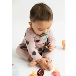 Bibs Smokk, , Boheme, Latex, Size 2, Fossil Grey/Mauve, 2pk Online