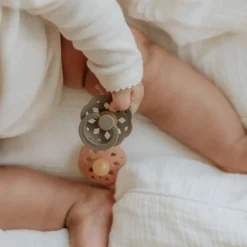 Bibs Smokk, , Boheme, Latex, Size 2, Vanilla/Peach, 2pk