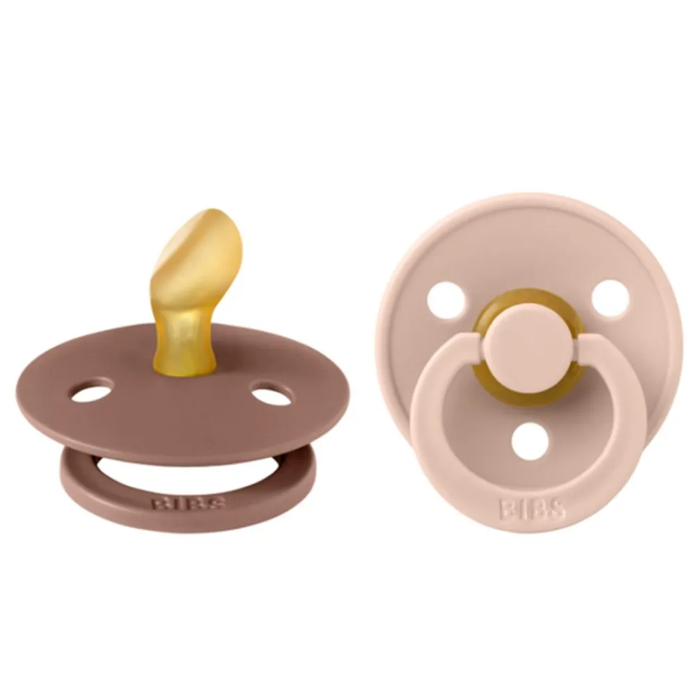 Bibs Smokk, , Latex, Size 1, Blush/Woodchuck, 2pk, Anatomical New