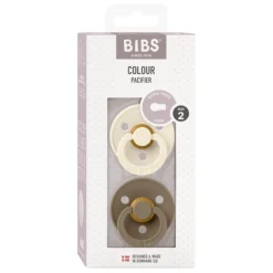 Bibs Smokk, , Latex, Size 2, Ivory/Dark Oak, 2pk New