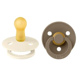 Bibs Smokk, , Latex, Size 2, Ivory/Dark Oak, 2pk New