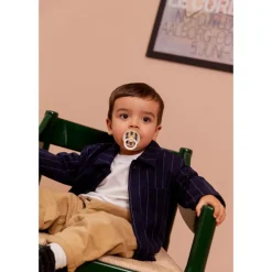 Bibs Smokk, , Latex, Size 2, Ivory/Dark Oak, 2pk New