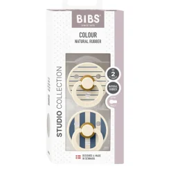 Bibs Smokk, , Latex, Size 2, Ivory Steel Blue Mix