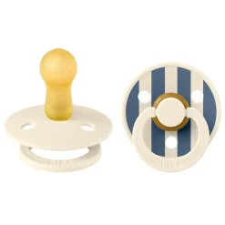 Bibs Smokk, , Latex, Size 2, Ivory Steel Blue Mix