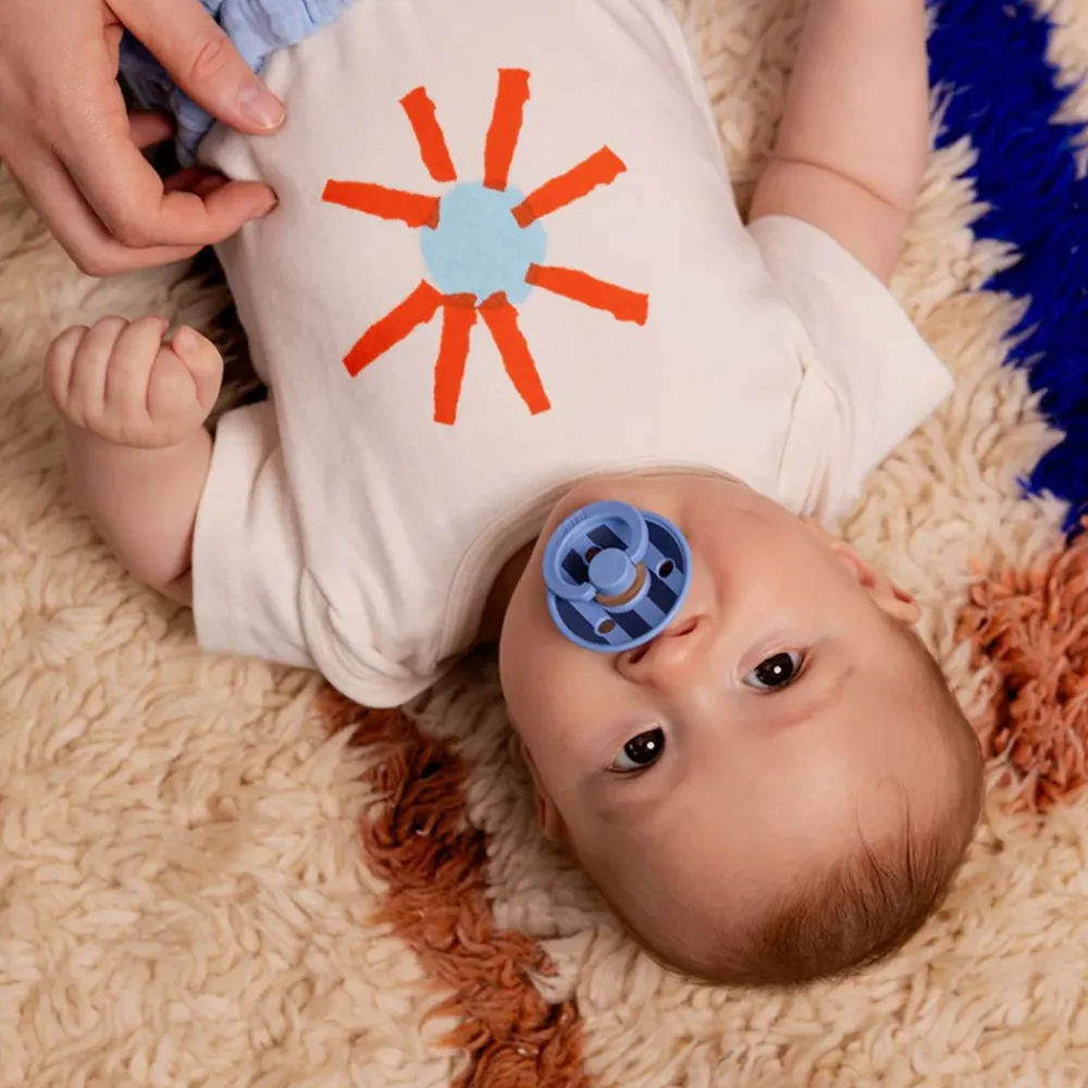 Bibs Smokk, , Latex, Size 2, Sky Blue Mix New