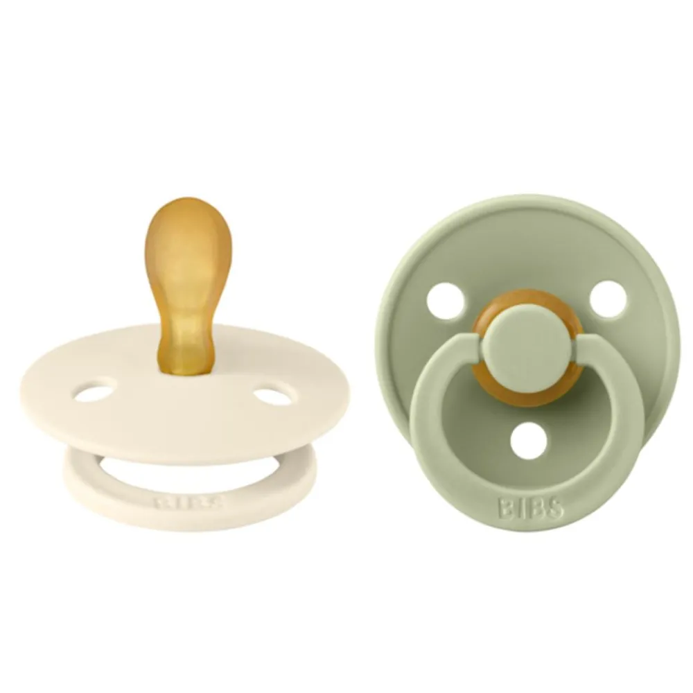 Bibs Smokk, , Latex, Size 1, Symmetrical, Ivory/Sage, 2pk Best