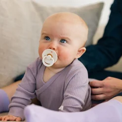 Bibs Smokk, , Latex, Size 1, Symmetrical, Ivory/Sage, 2pk Best