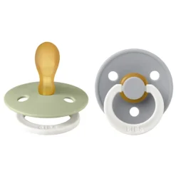 Bibs Smokk, , Latex, Size 2, Symmetrical,  Sage Glow/Cloud Glow, 2pk Clearance