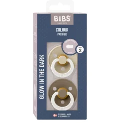 Bibs Smokk, , Latex, Size 2, Vanilla Glow/Dark Oak Glow, 2pk Best