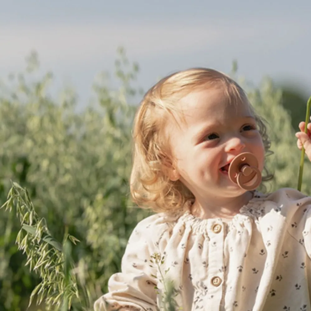 Bibs Smokk, , Latex, Size 1, Woodchuck/Blush, 2pk