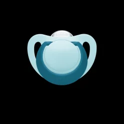 NUK Smokk, , Genius Silikon, Turkis/Hvit 0-2 mnd