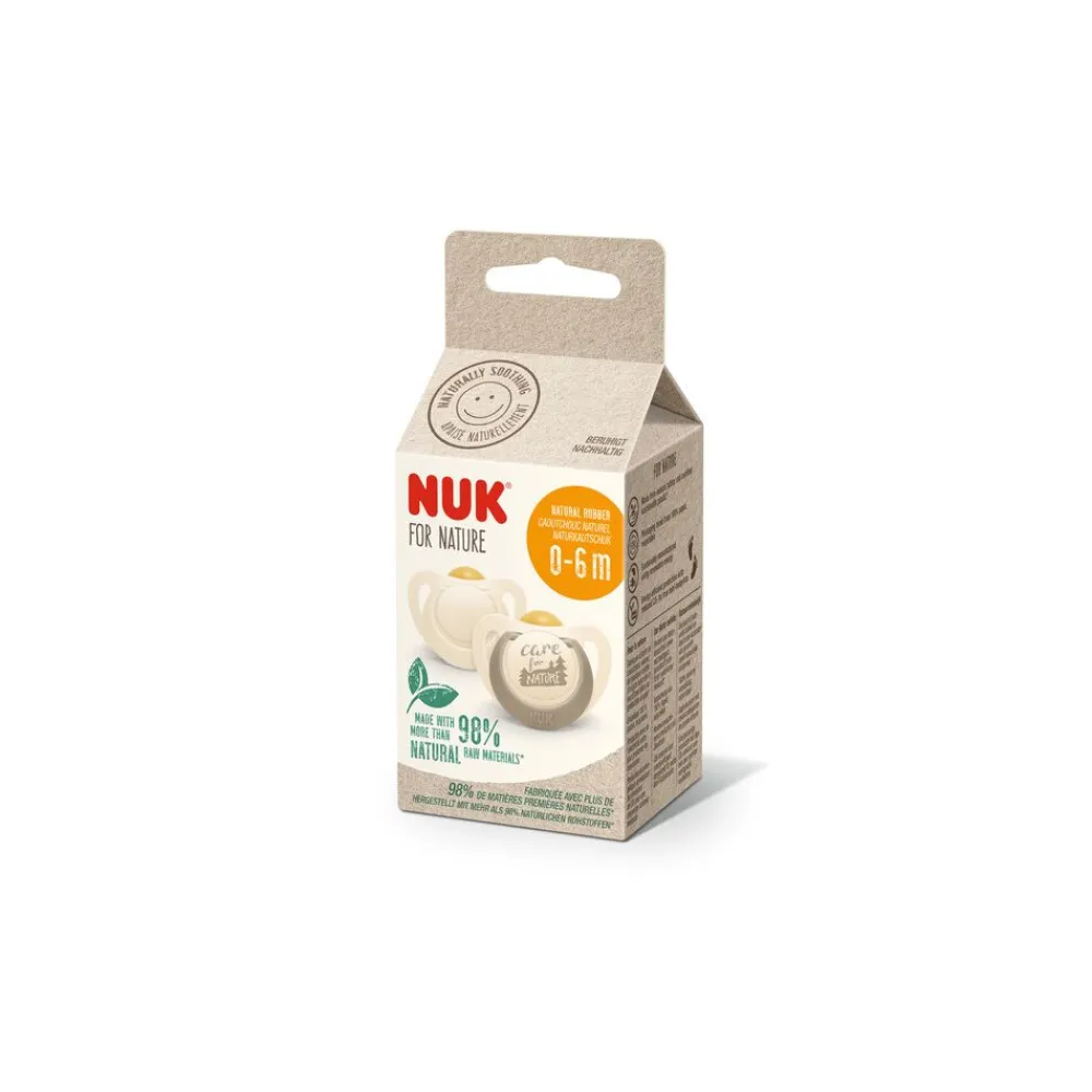 NUK Smokk, , Nature, Latex, Creme, 18-36 mnd Hot