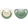 NUK Smokk, , Nature, Silikon Green 0-6 mnd Outlet