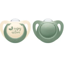 NUK Smokk, , Nature, Silikon Green 0-6 mnd Outlet