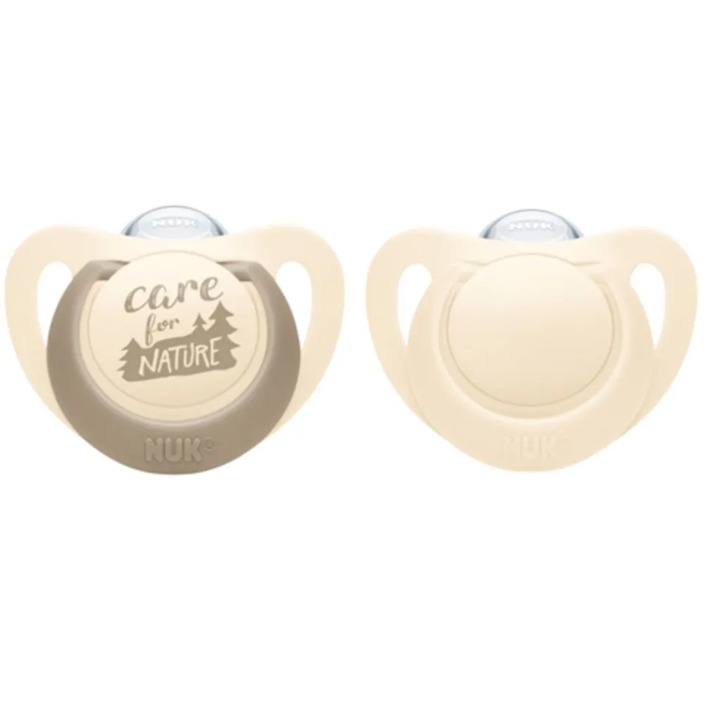NUK Smokk, , Nature, Silikon Creme 0-6 mnd New