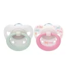 NUK Smokk, , Signature Silikon, Rosa/Grønn 6-18 mnd