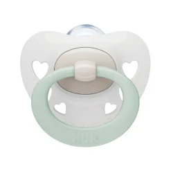 NUK Smokk, , Signature Silikon, Rosa/Grønn 6-18 mnd