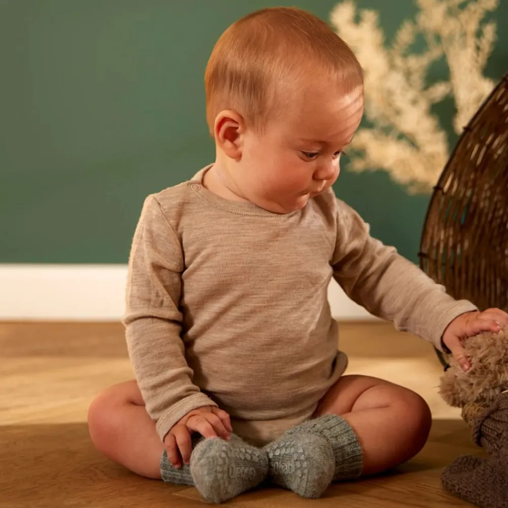 Gobabygo Sokker, , Antiskli, Alpaca, Grey Melange