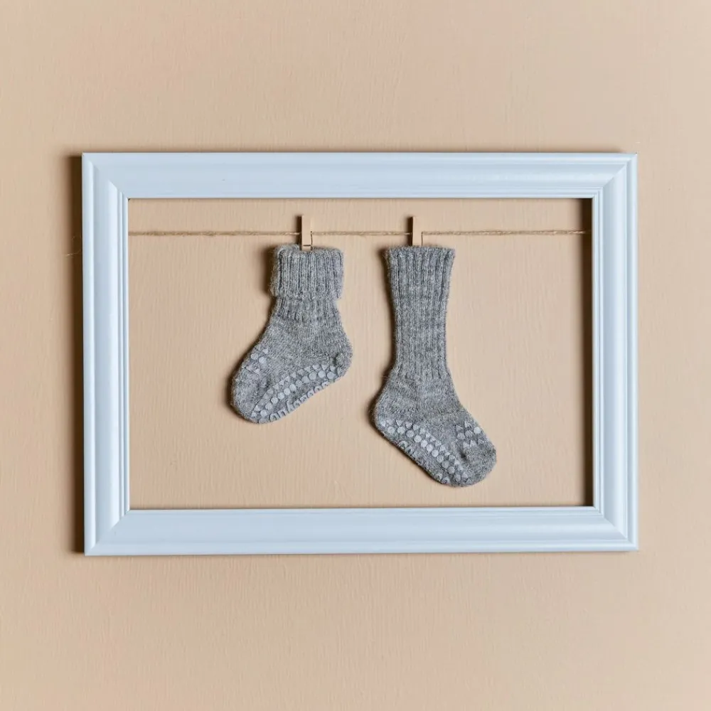 Gobabygo Sokker, , Antiskli, Alpaca, Grey Melange