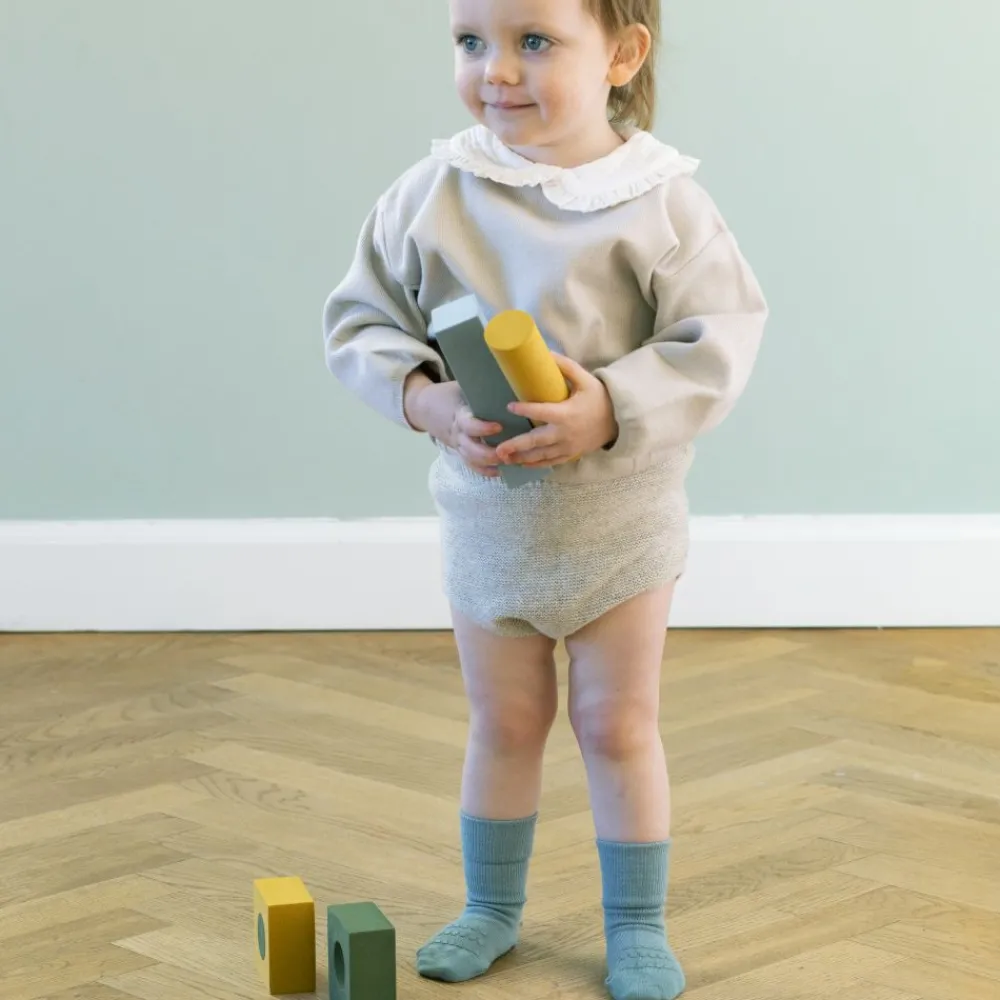 Gobabygo Sokker, , Bambus, Dusty Blue Discount