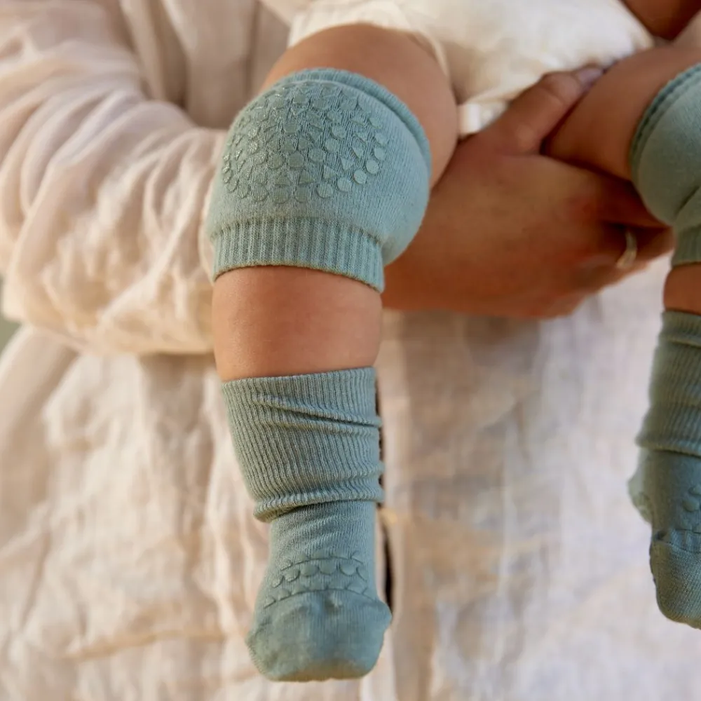 Gobabygo Sokker, , Bambus, Dusty Blue Discount