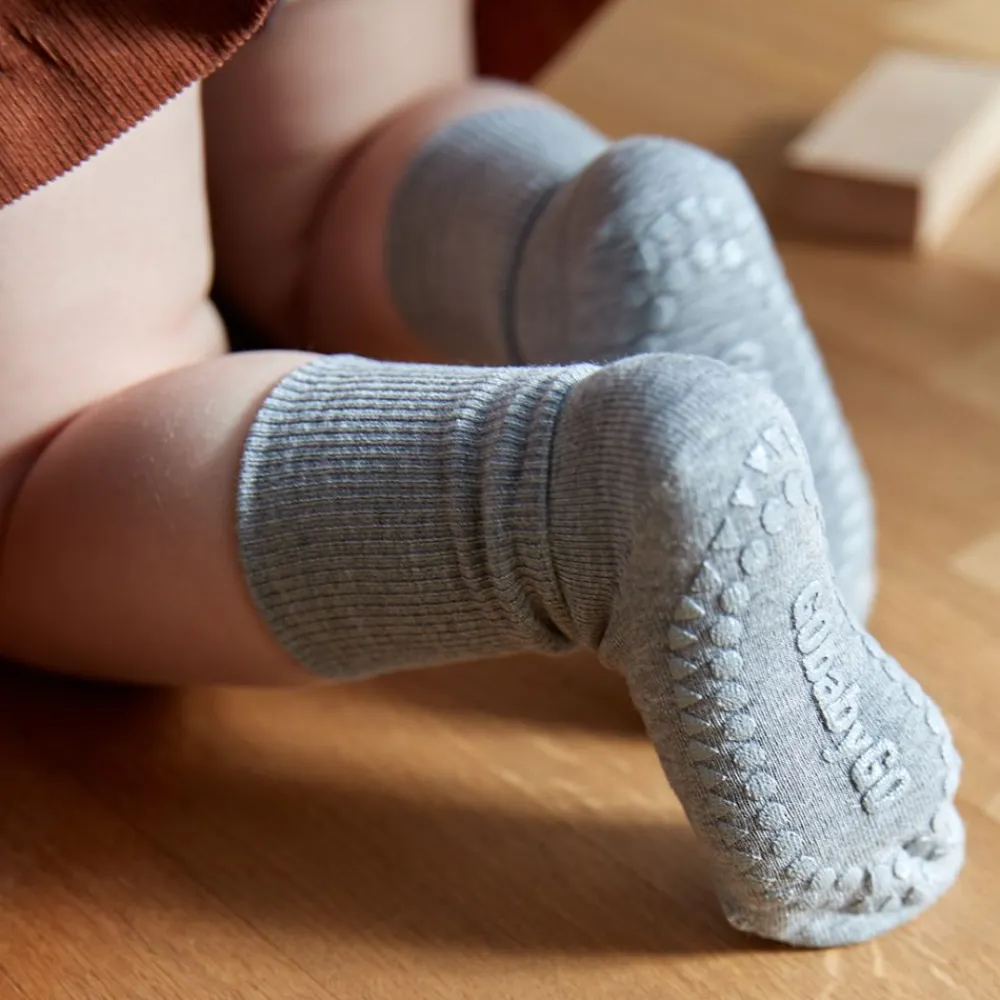 Gobabygo Sokker, , Bambus, Grey Melange Hot