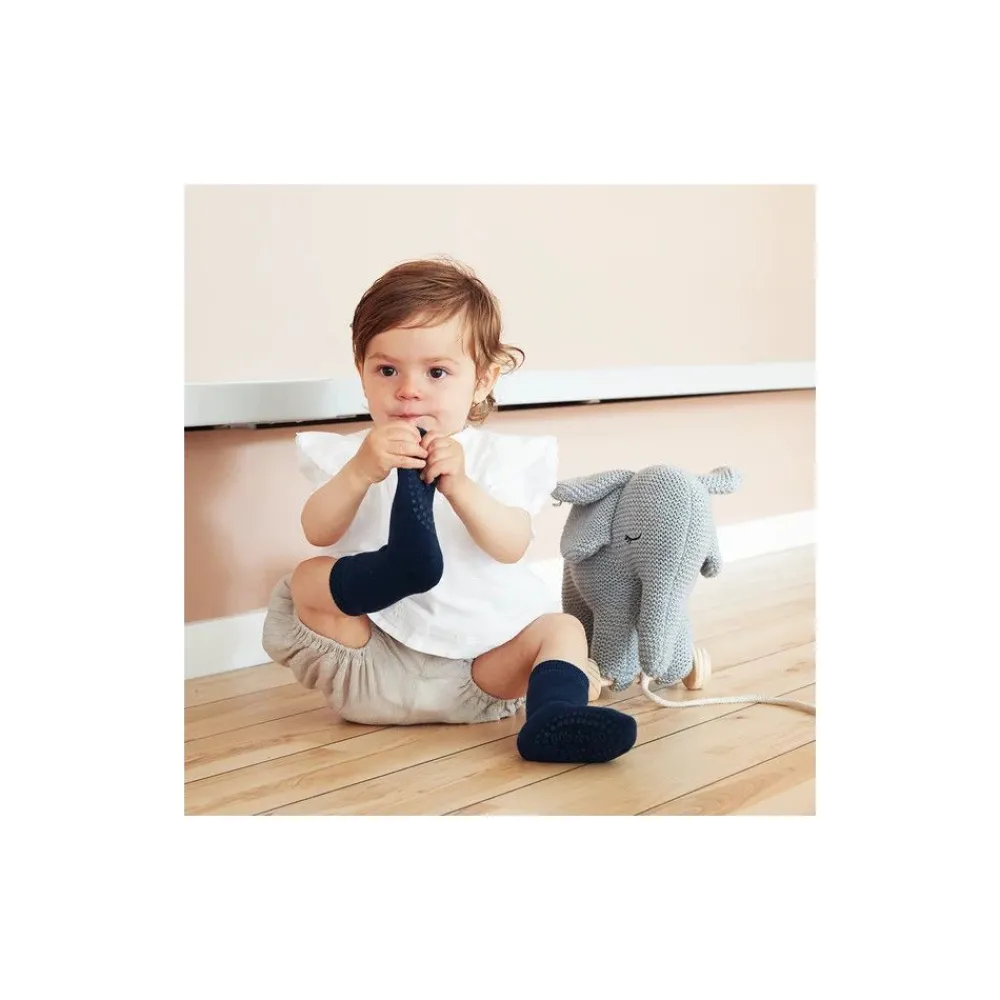 Gobabygo Sokker, , Bambus, Mørk Blå Best