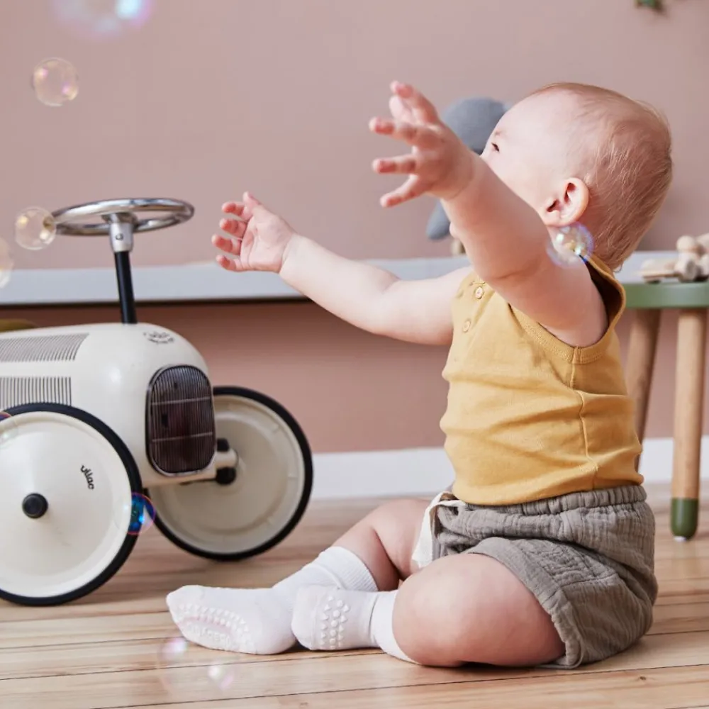 Gobabygo Sokker, , Bambus, Off White Discount