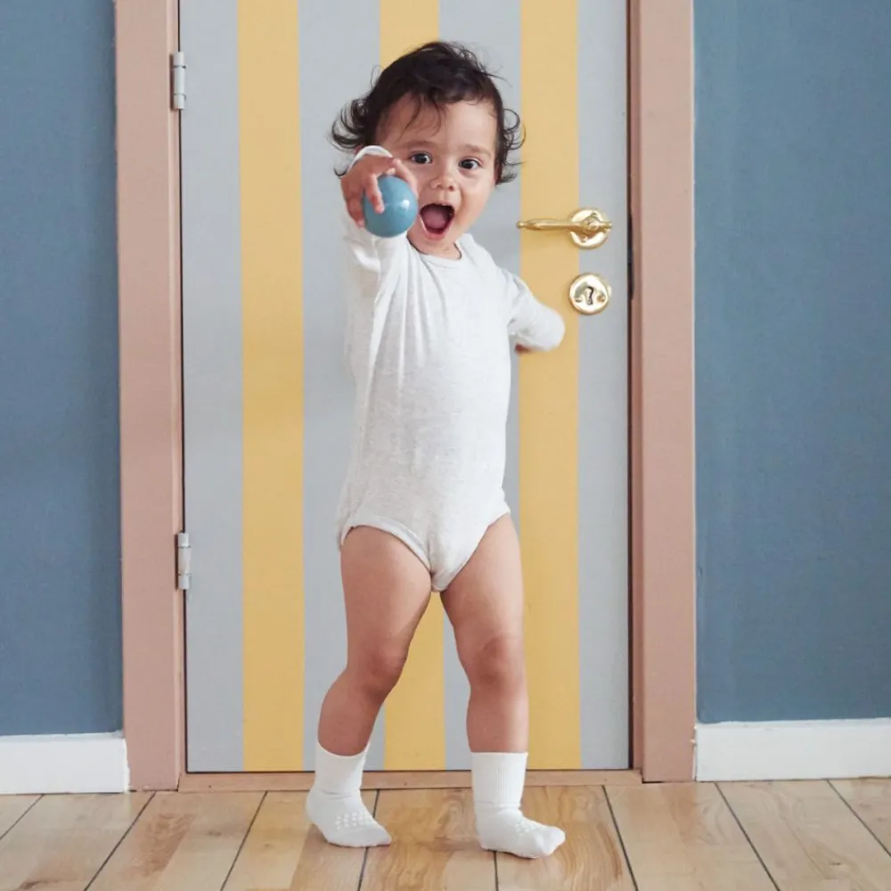 Gobabygo Sokker, , Bambus, Off White Discount